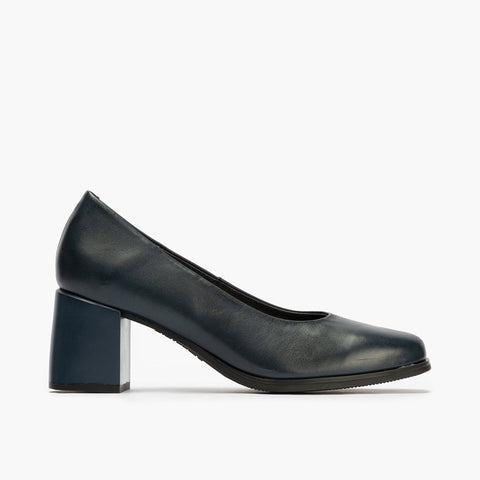 High Blue Heel Salon Shoe