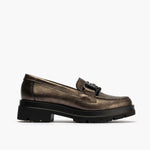 Mocassin en bronze-colored femelle