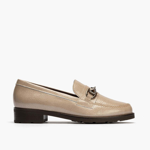 Mocassin femme couleur pierre