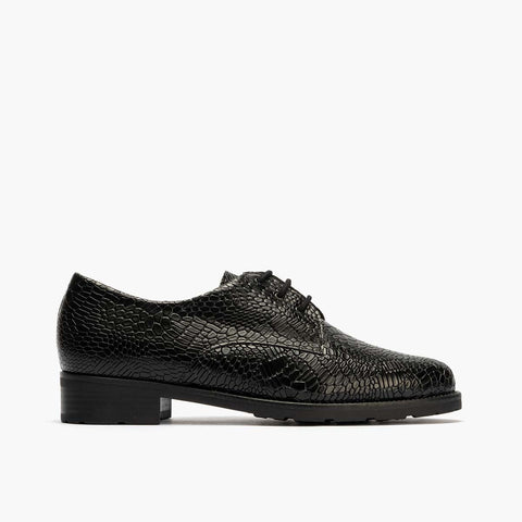 Blucher in Lizard Black Woman