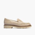 Mocasin mujer en piel charol BEIGE