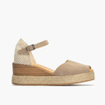 Valenciana mujer con hebilla en serraje ROSA