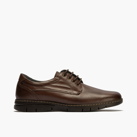 Blucher Shoe Smooth Brown Man