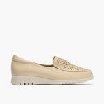 Manoletina mujer en piel combinada CREMA