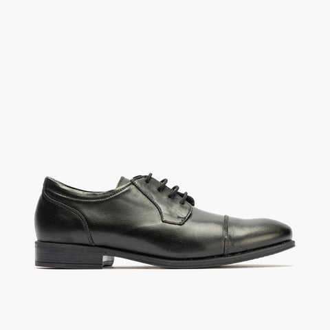 Blucher vestir hombre piel cordones Negro