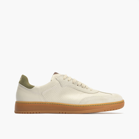 Deportivo hombre serraje y piel Blanco
