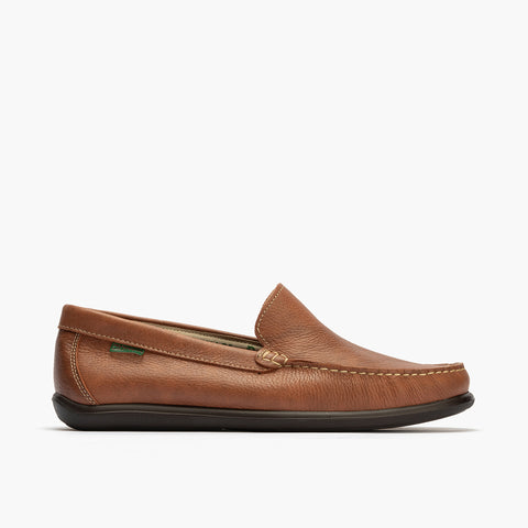 Mocasín liso piel hombre Marrón