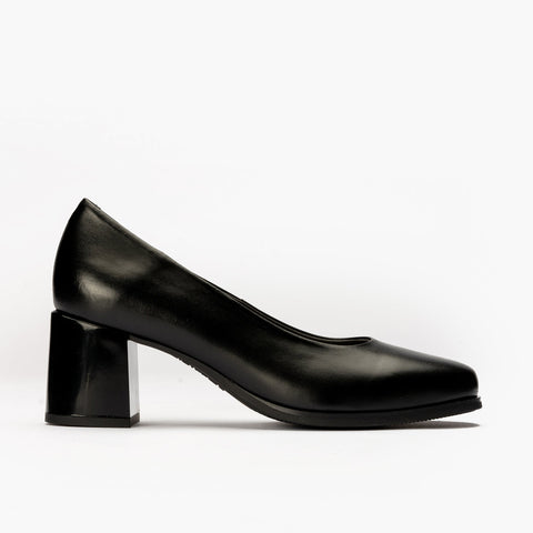 High Black Heel Salon Shoe
