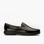 Zapato Mocasín Mujer Cuña Baja Negro