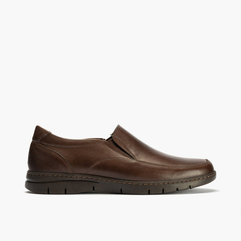 Scarpa mocassina marrone uomo
