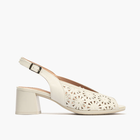 Sandalia femme napa blanc napa