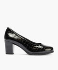 Zapato de Salón Mujer Tacón Alto con Tapas Negro