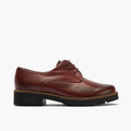 Blucher en Napa con cordones de mujer color burdeos