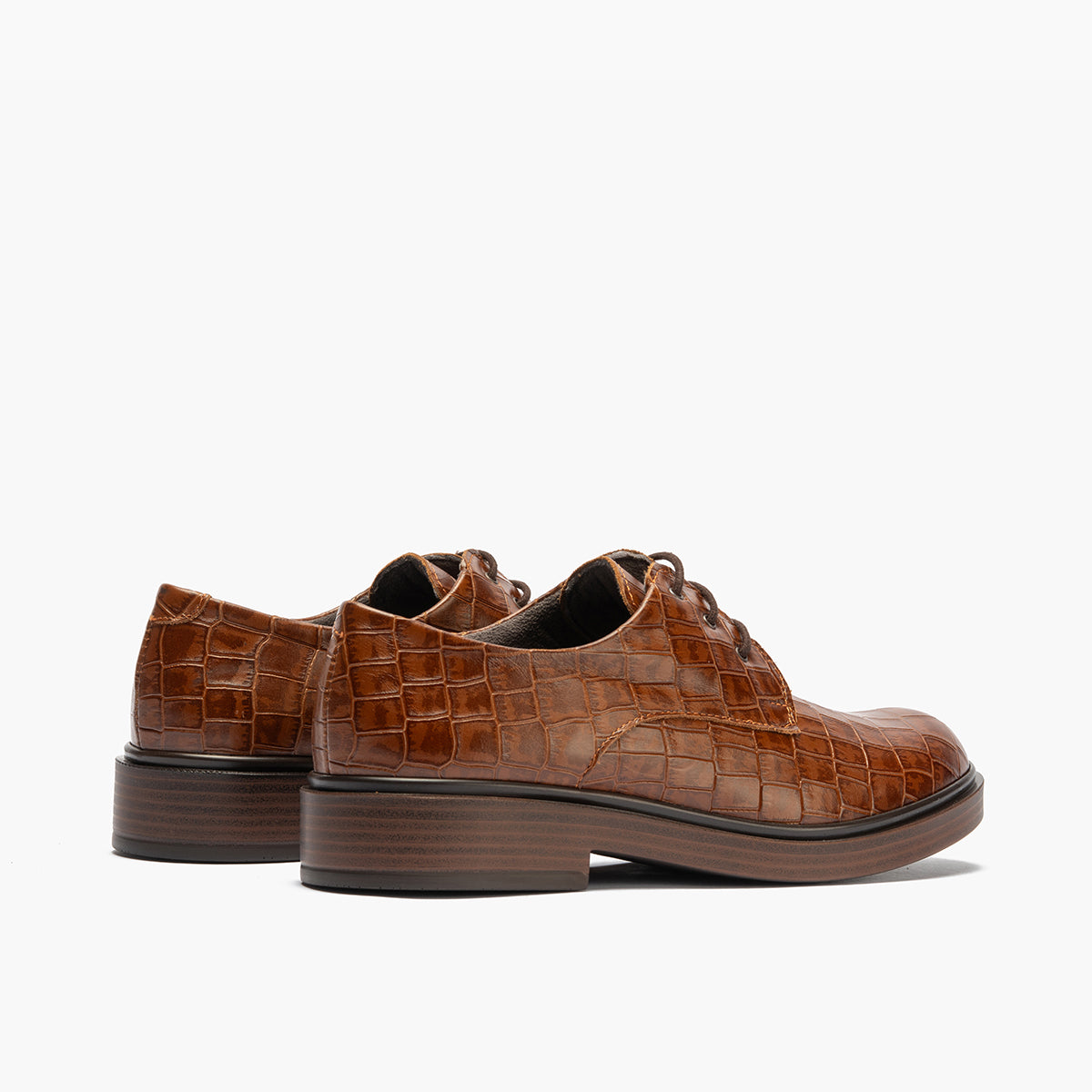 Blucher en Coco con cordones de mujer color cuero