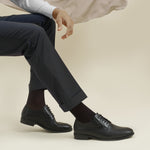 Zapato Blucher Tacón Hombre Negro