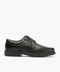 Zapato Blucher Hombre con Piel Bombeada Negro