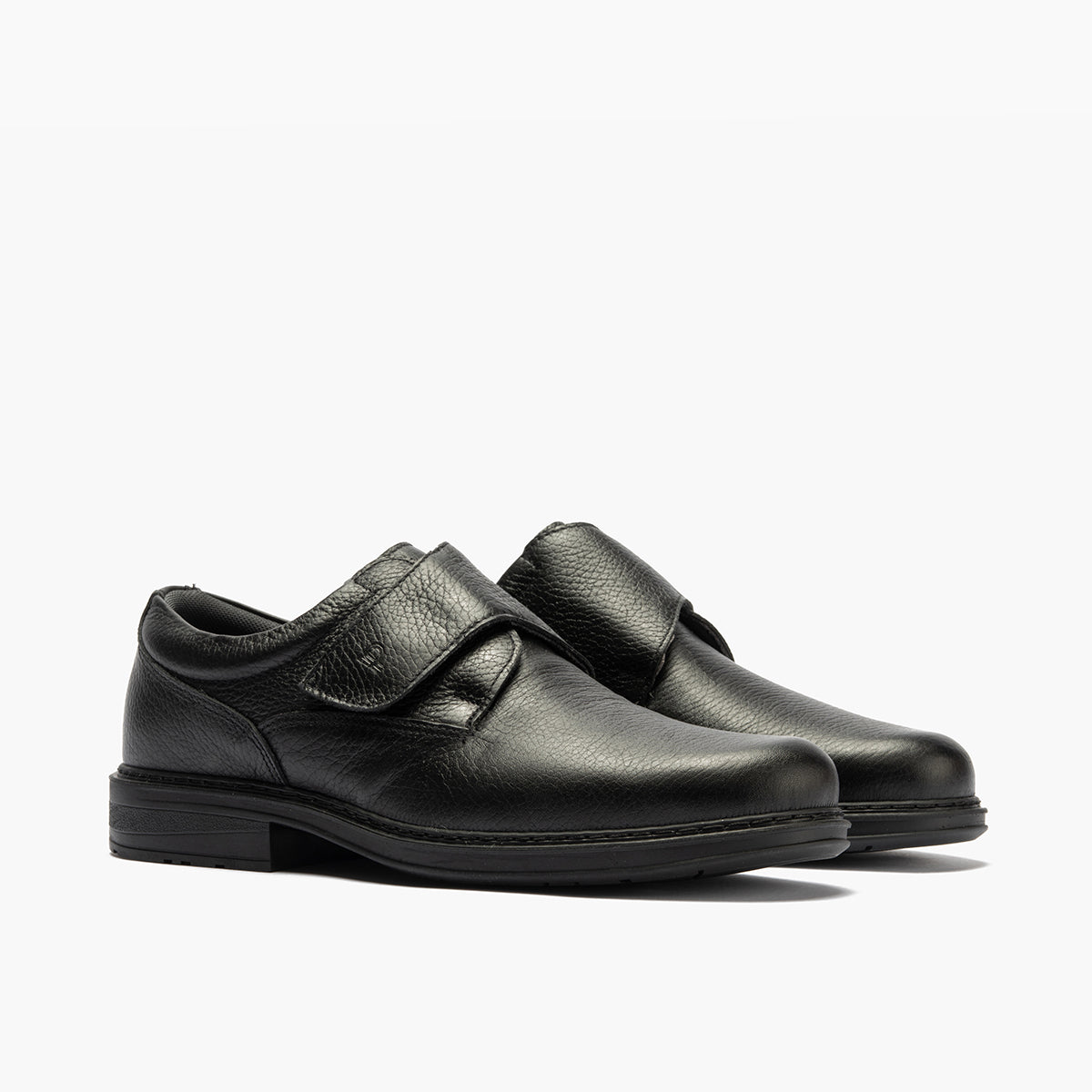 Zapato Blucher Hombre con Velcro Negro