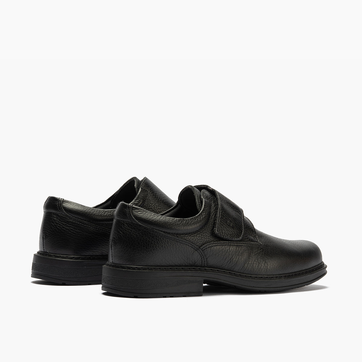 Zapato Blucher Hombre con Velcro Negro