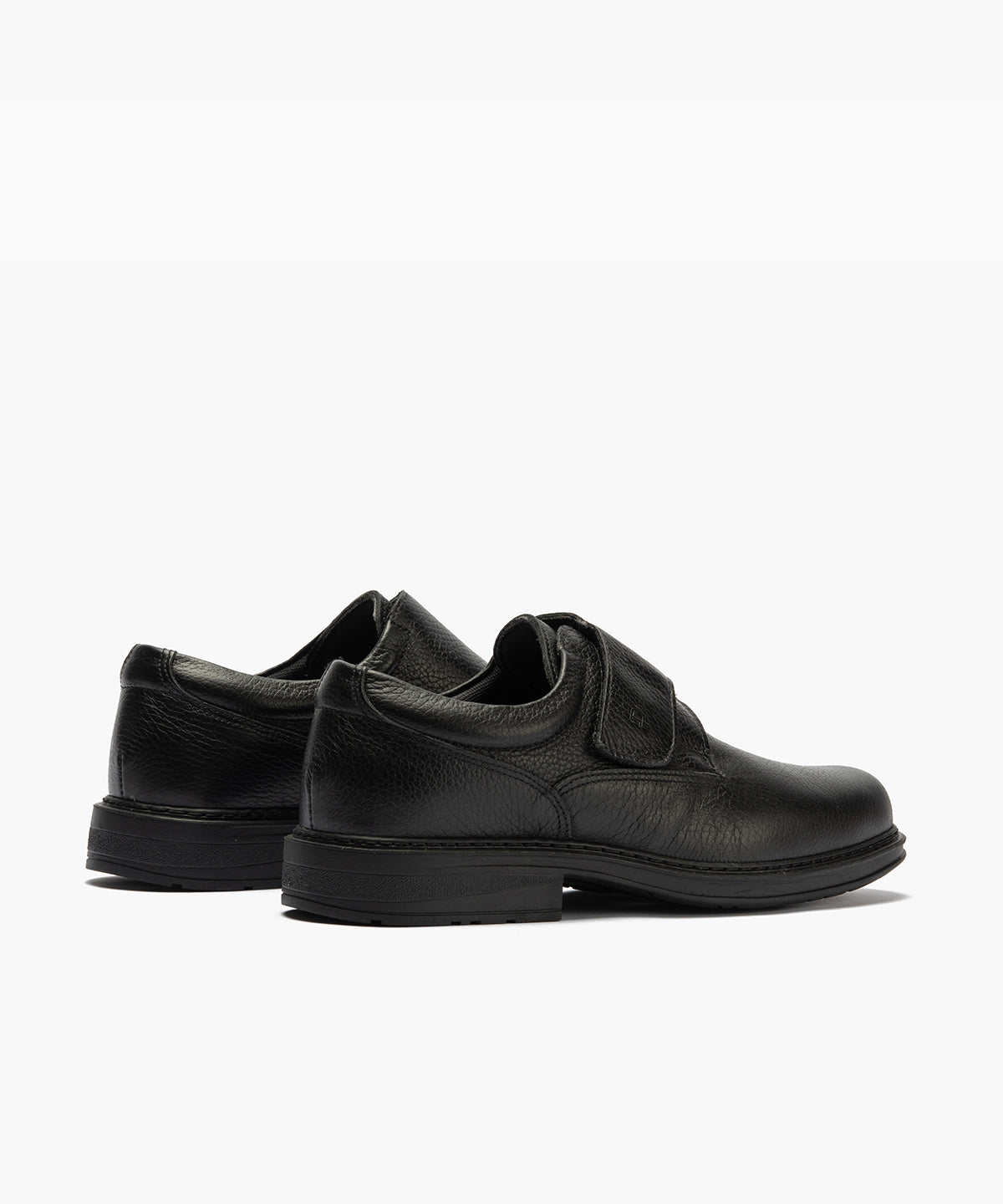 Zapato Blucher Hombre con Velcro Negro