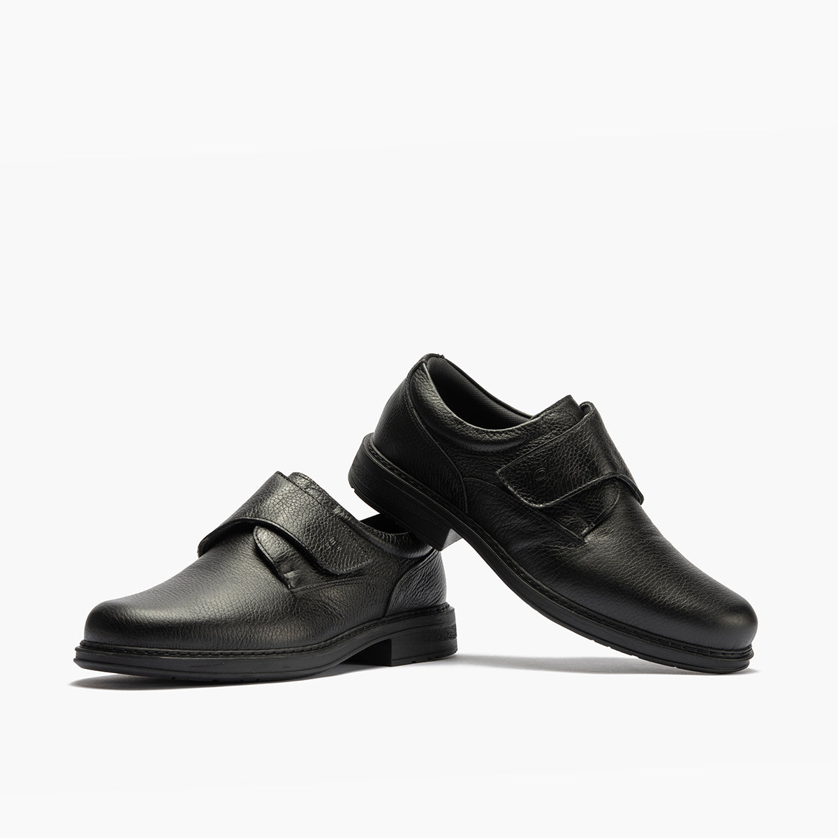 Zapato Blucher Hombre con Velcro Negro