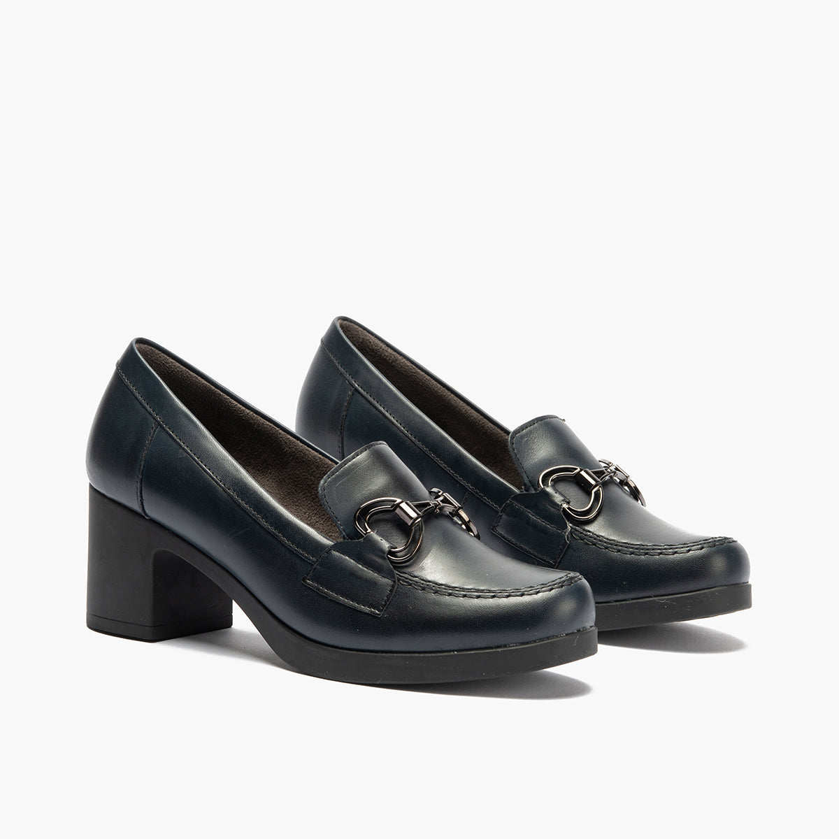 Mocasín en Napa de mujer color marino