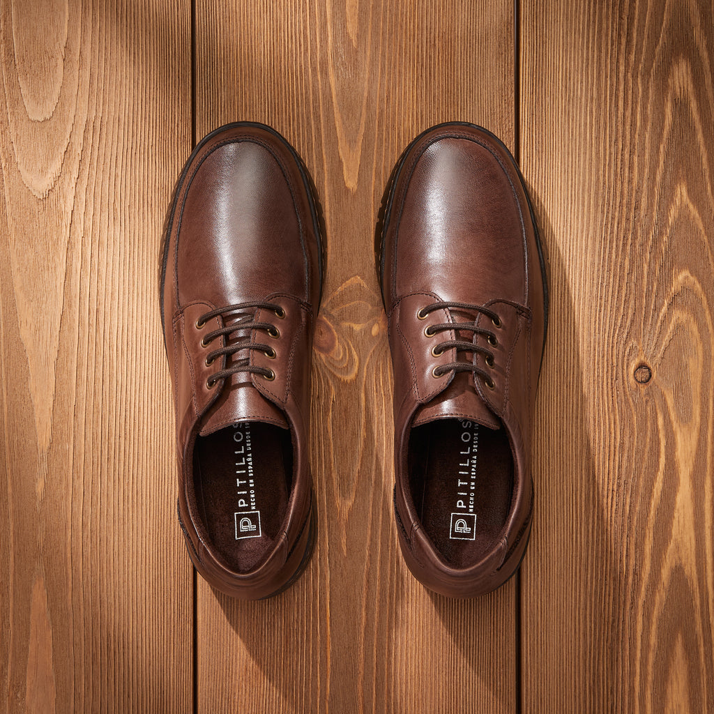 Zapato Blucher Hombre Marron