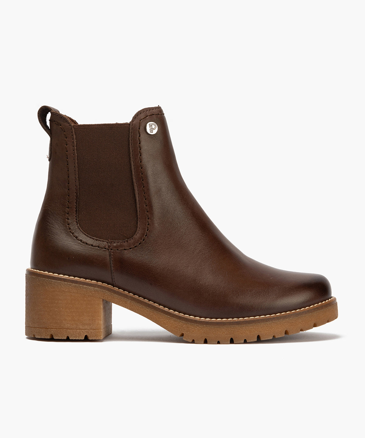 Botín Chelsey en Napa de mujer color marron