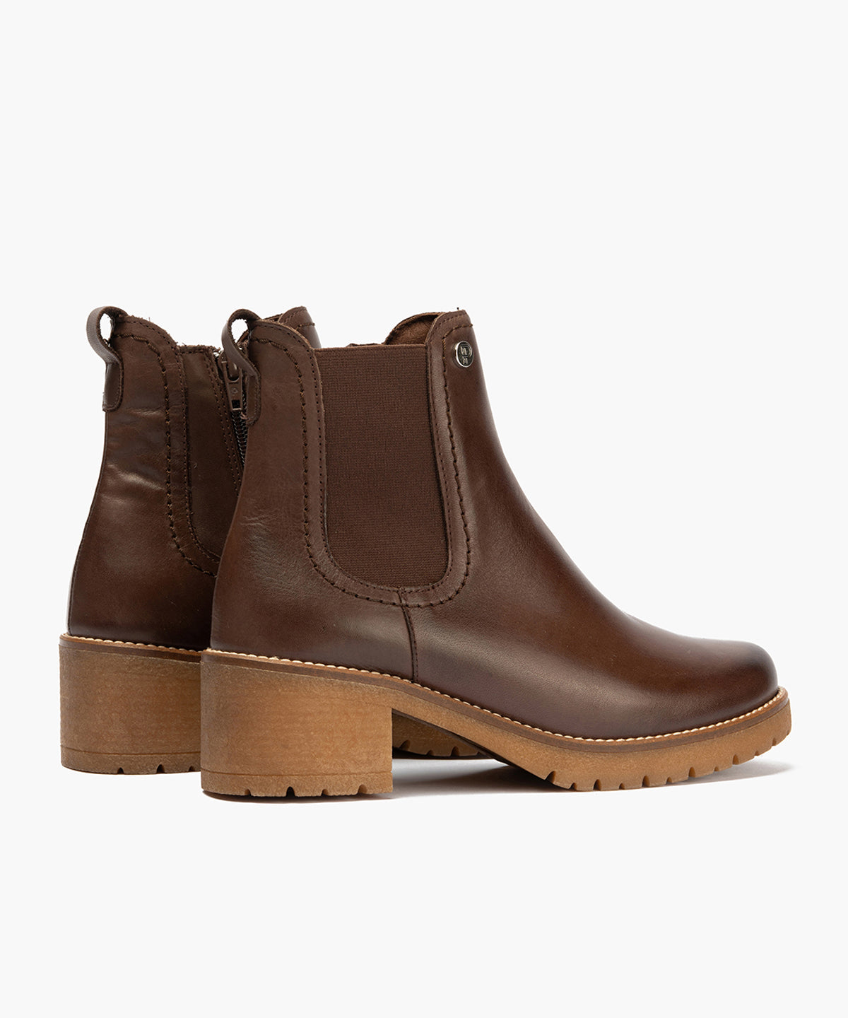 Botín Chelsey en Napa de mujer color marron