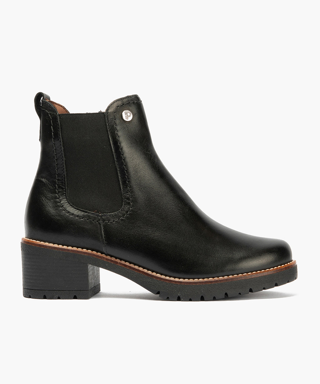 Botín Chelsey en Napa de mujer color negro