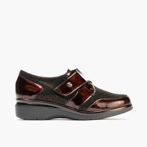 Blucher Lycra with velcro for brown women