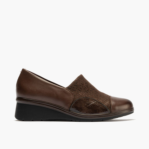 Lycra Brown Lycra Shoe