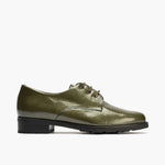 Blucher en Charol mujer color verde