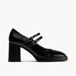 Mercedes in black women's patent leather