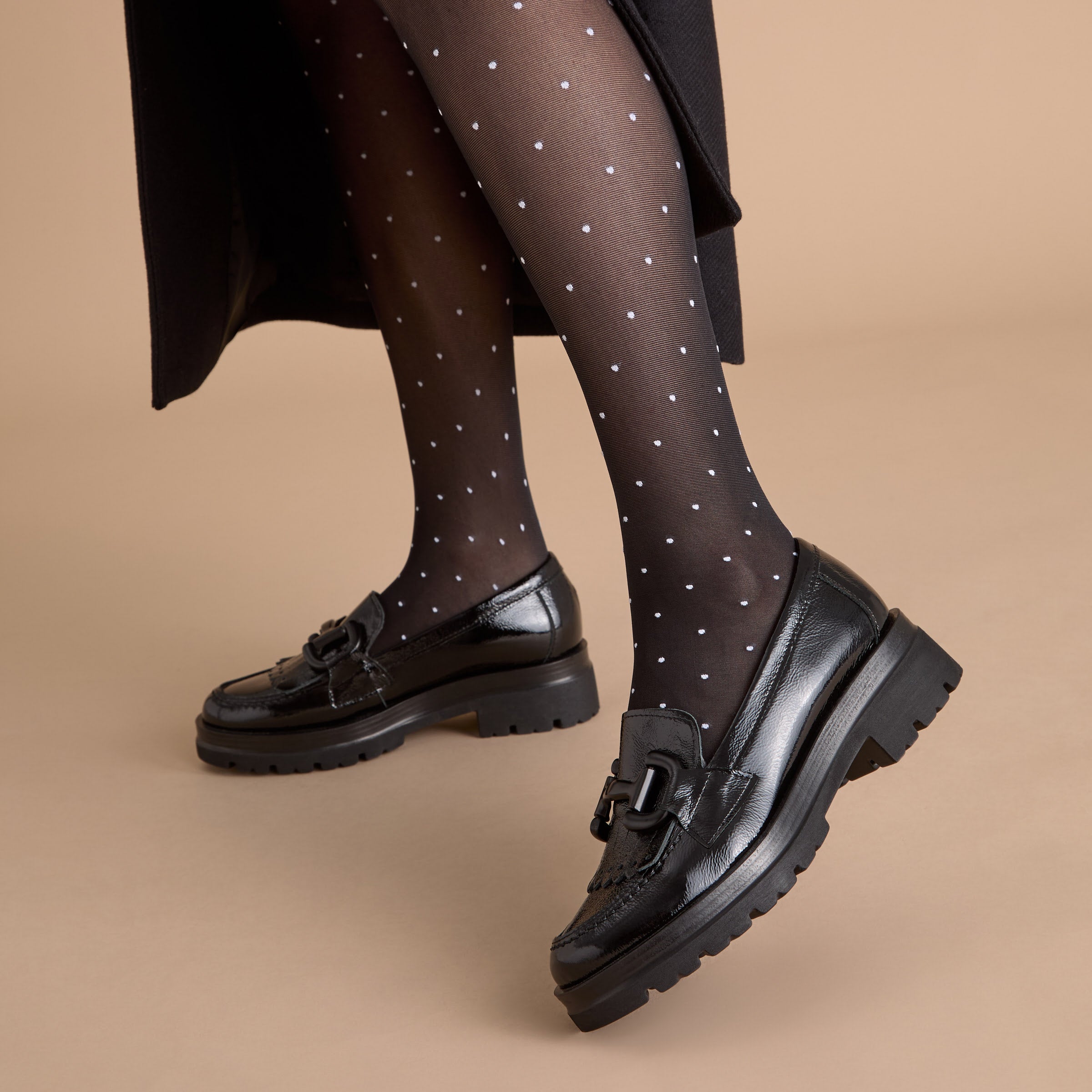 Mocasin en Charol para mujer color negro – Calzados Pitillos - Main Image