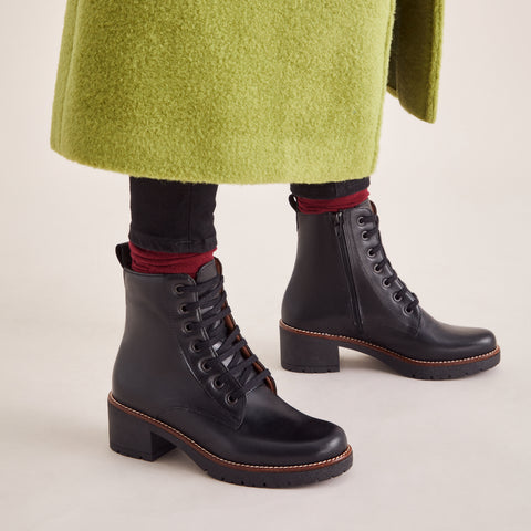 Military Boot in Napa Women Black