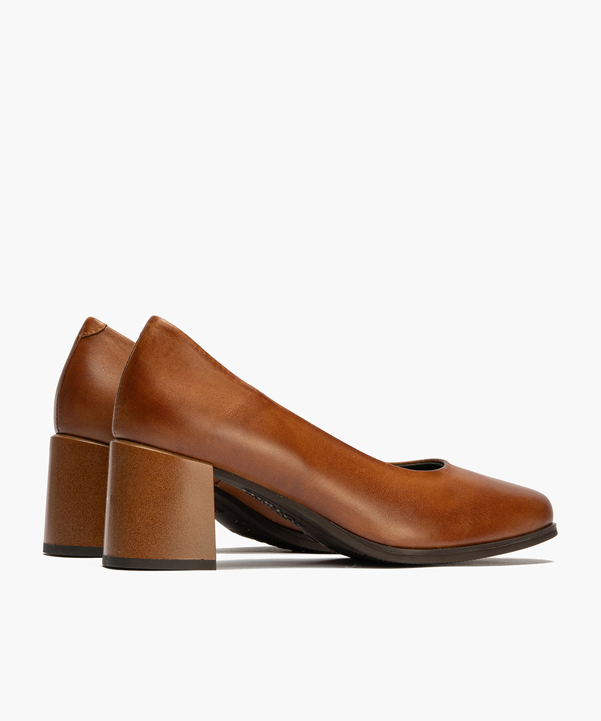 Zapato de Salón Mujer Tacón Alto Marrón Claro