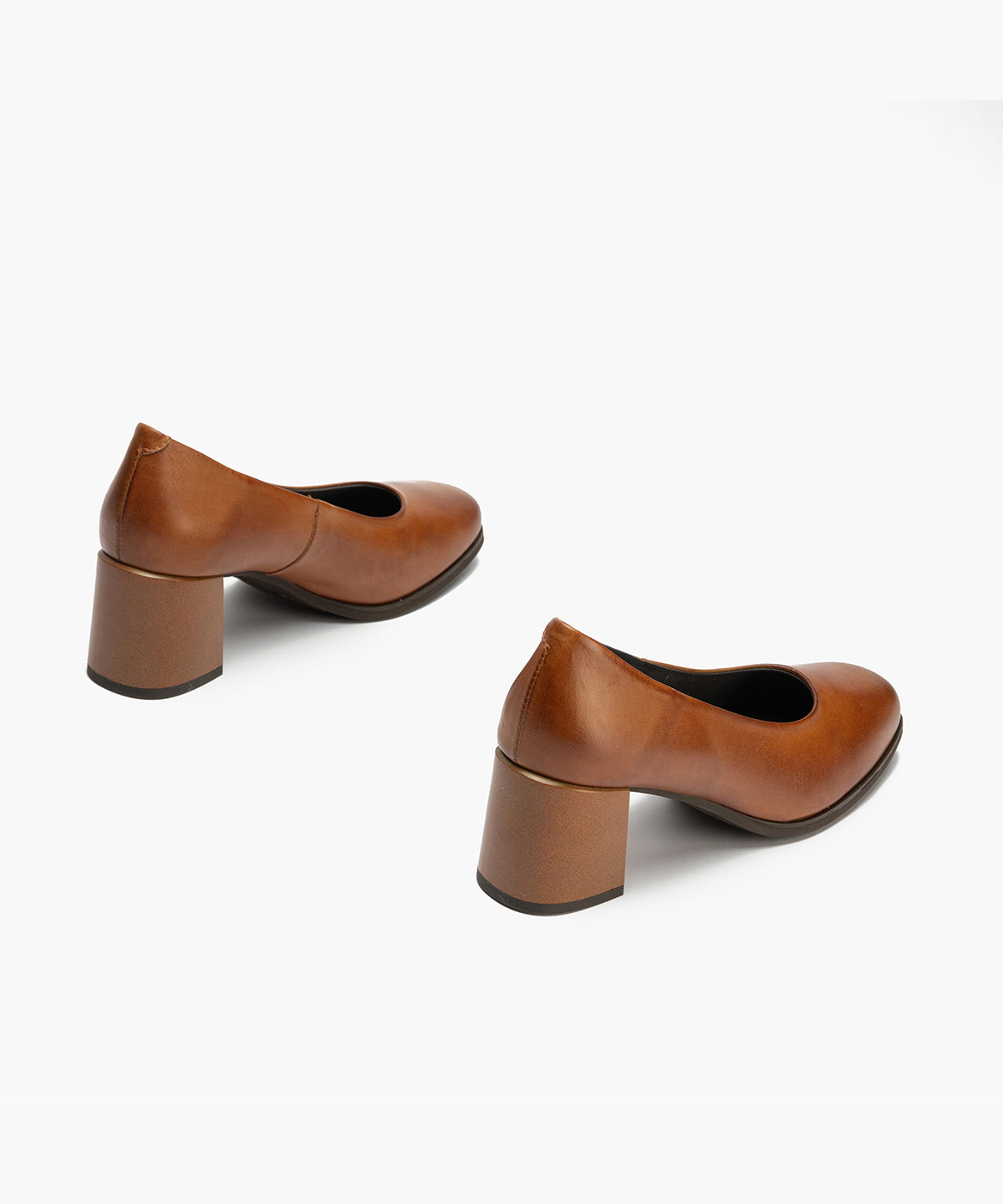 Zapato de Salón Mujer Tacón Alto Marrón Claro