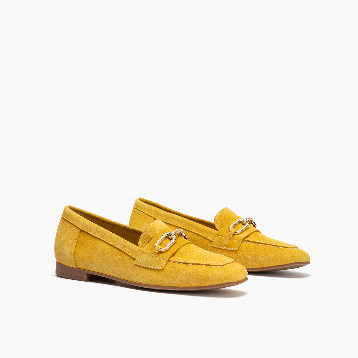 Mocasin con adorno metal mujer en serraje MAIZ-V