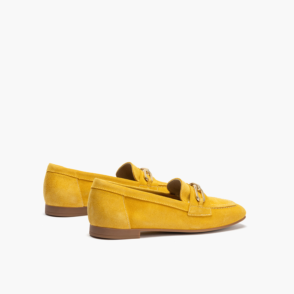 Mocasin con adorno metal mujer en serraje MAIZ-V