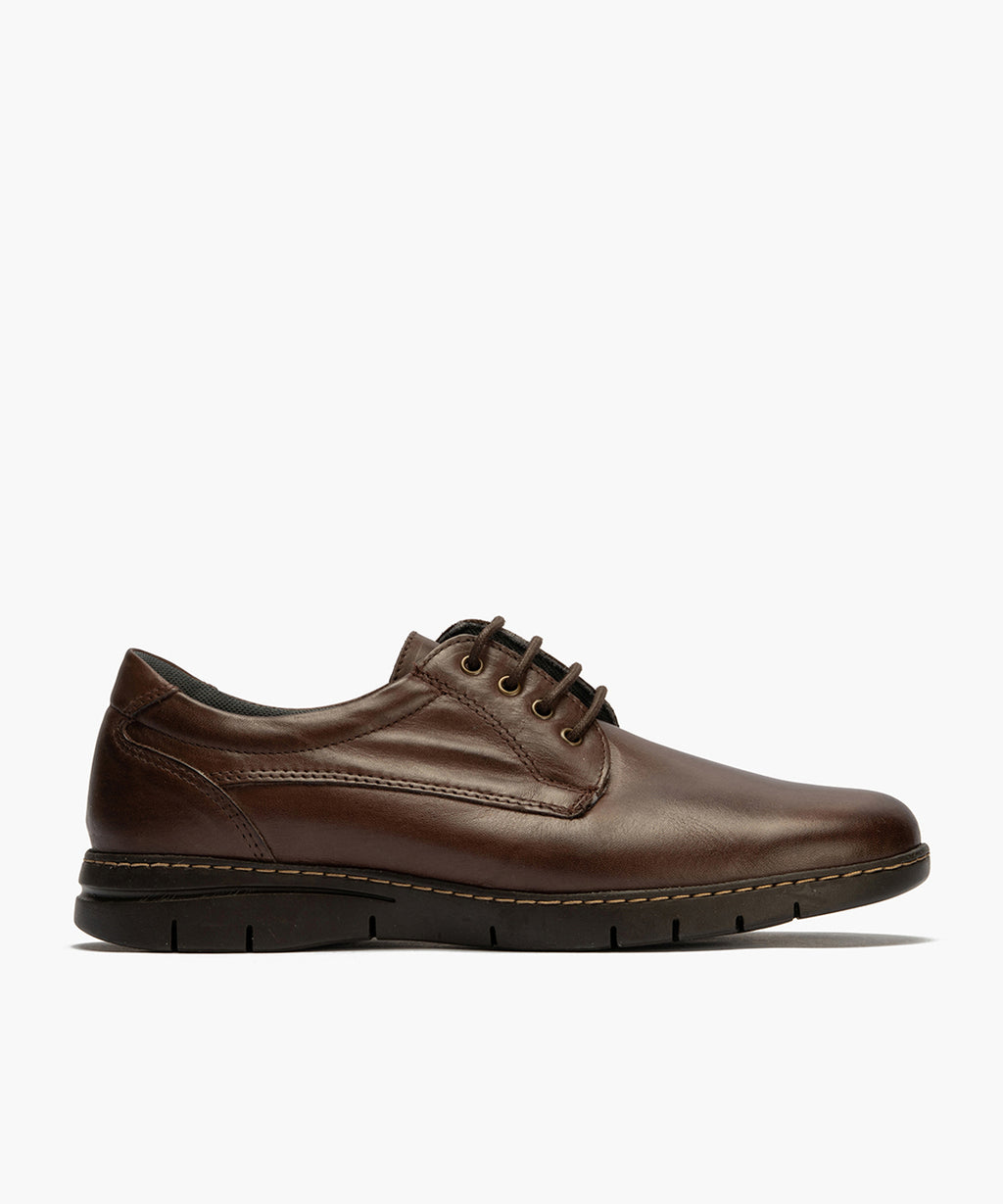 Zapato Blucher con Cordones Hombre Marrón