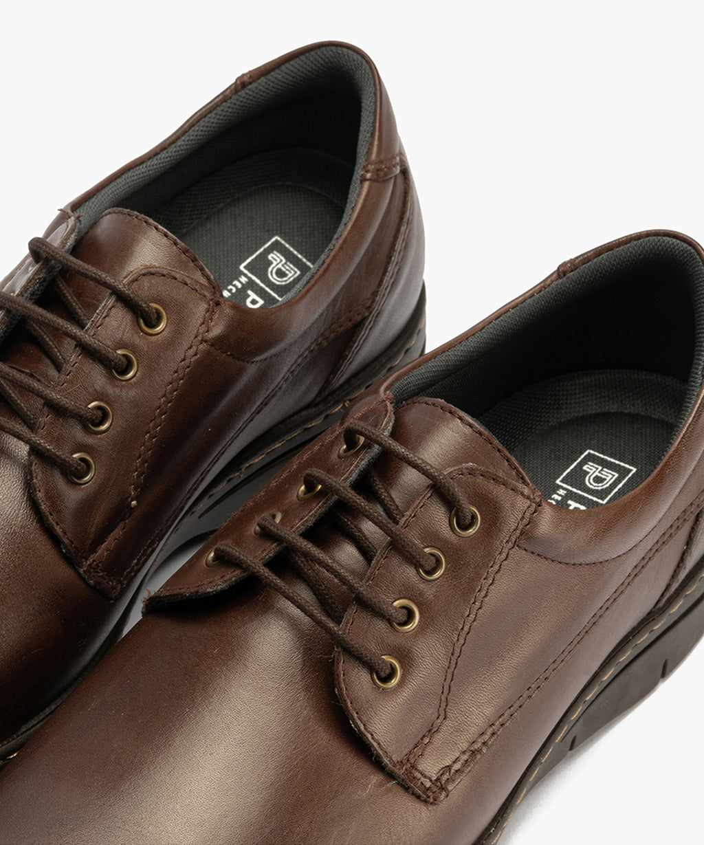 Zapato Blucher con Cordones Hombre Marrón