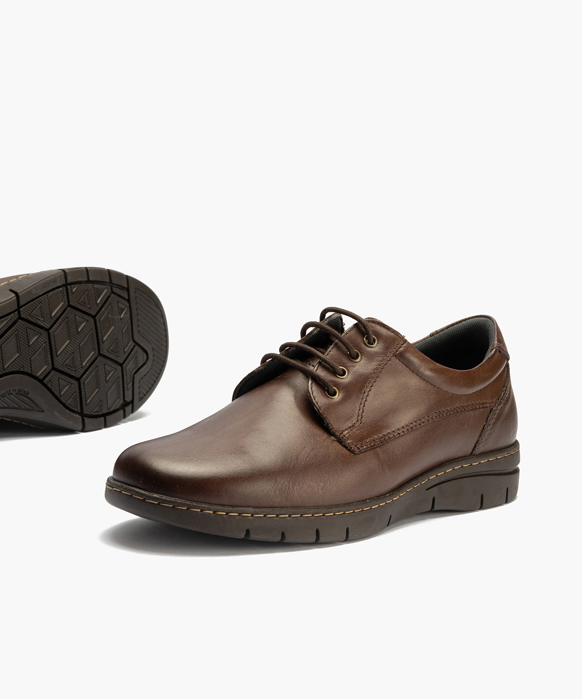 Zapato Blucher con Cordones Hombre Marrón