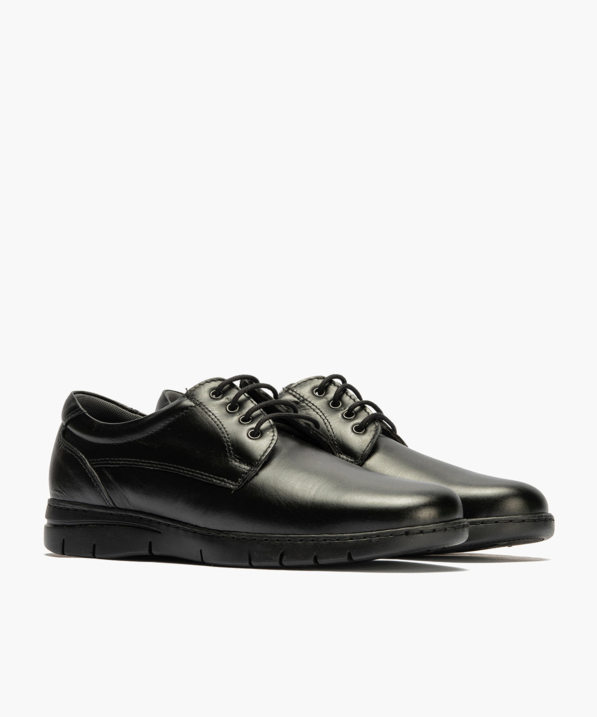 Zapato Blucher con Cordones Hombre Negro