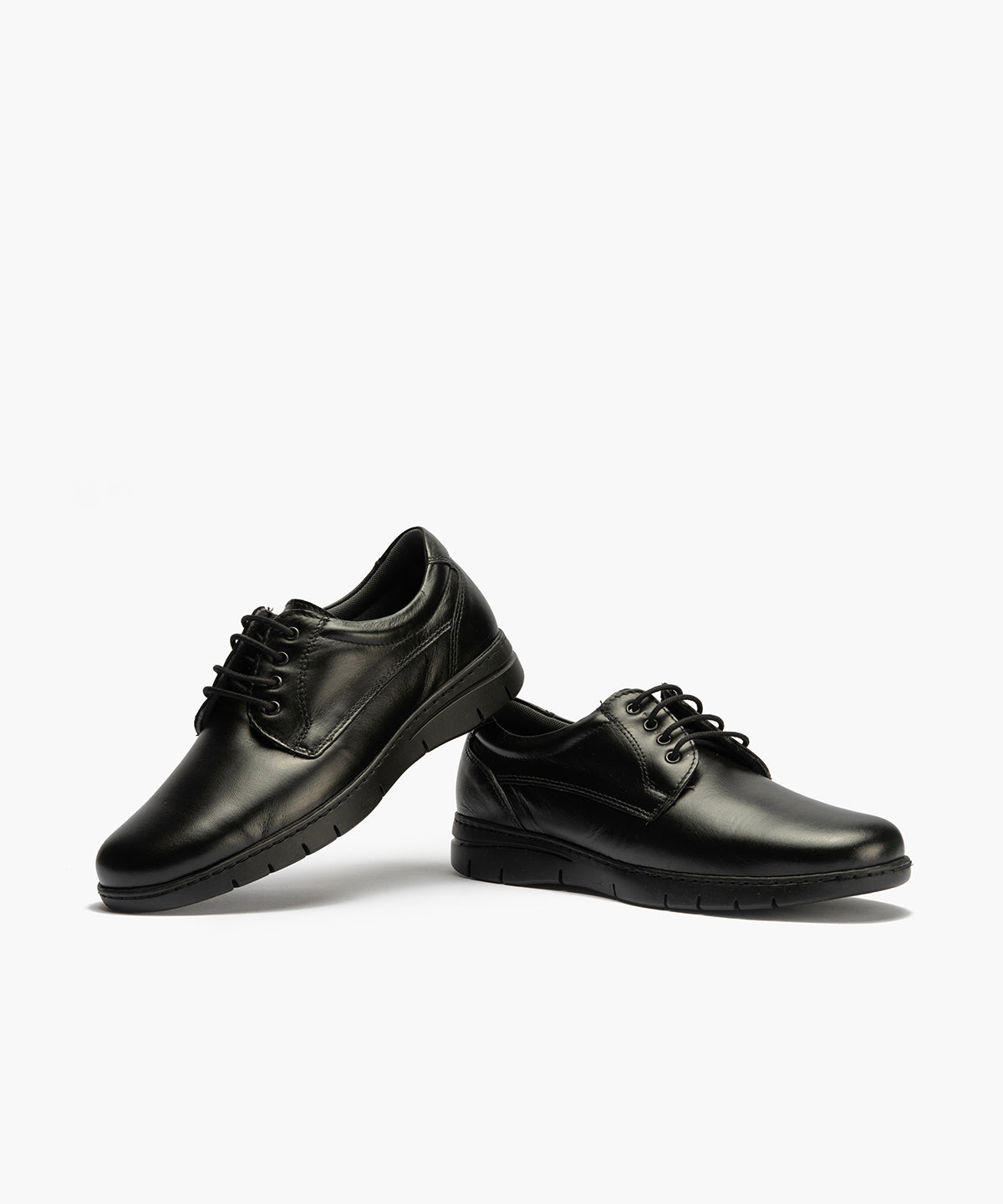 Zapato Blucher con Cordones Hombre Negro