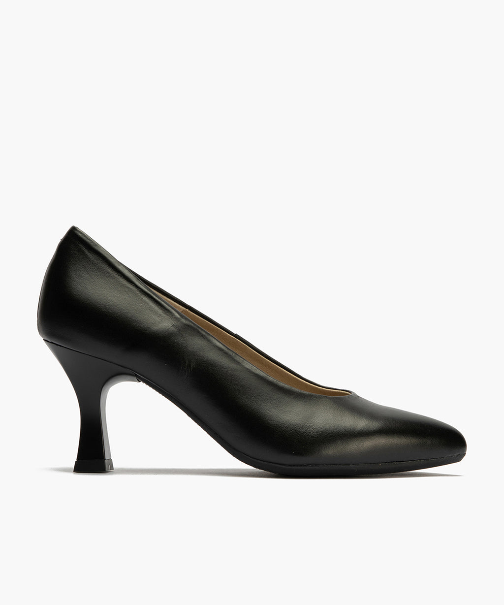 Zapato de Salón Tacón Alto Piel Negro