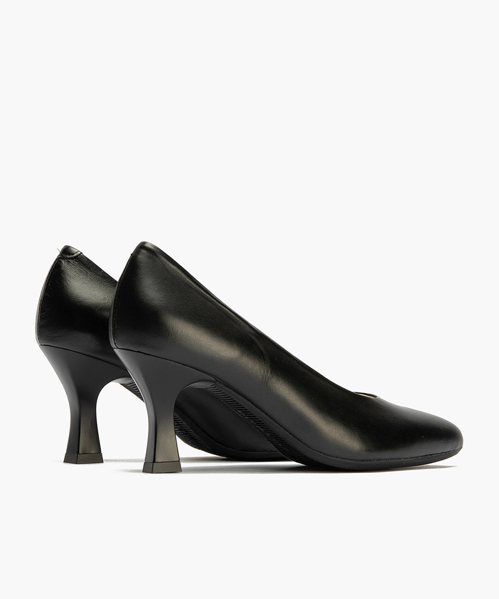 Zapato de Salón Tacón Alto Piel Negro