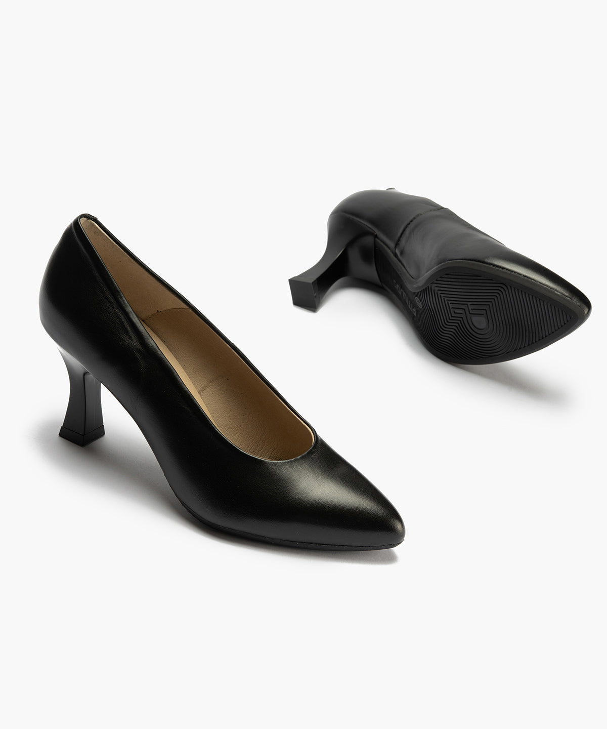Zapato de Salón Tacón Alto Piel Negro