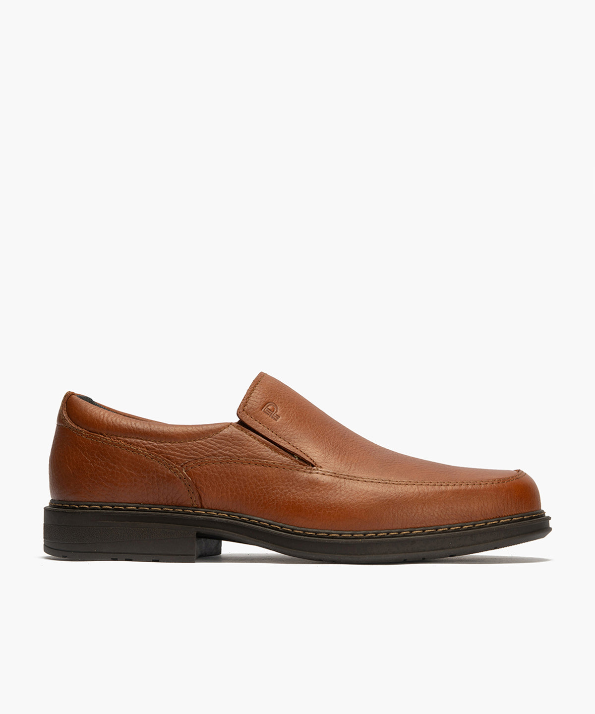 Manoletina Hombre con Elásticos Piel Cuero