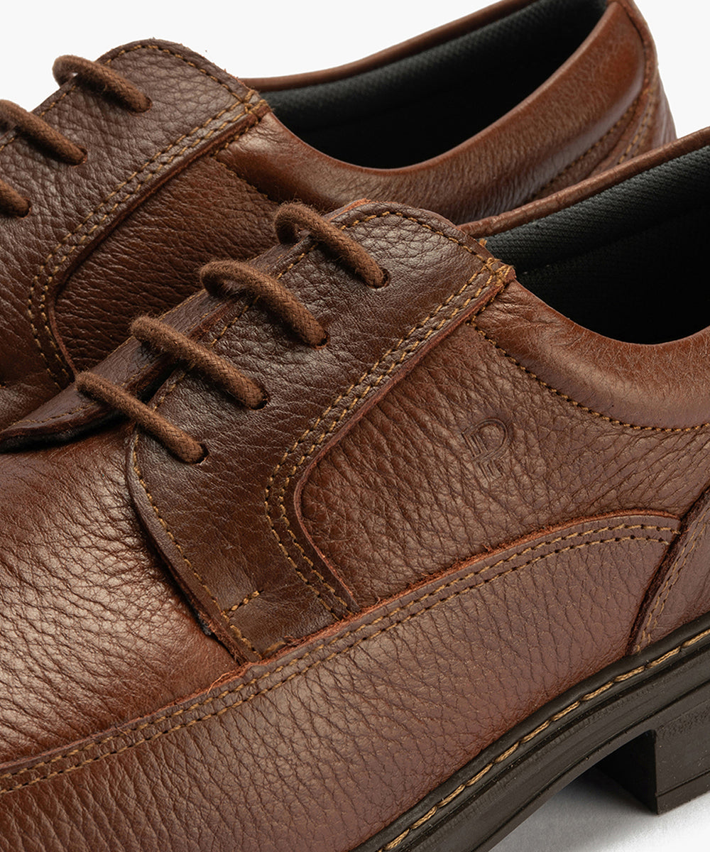 Zapato Blucher Hombre con Piel Bombeada Líbano