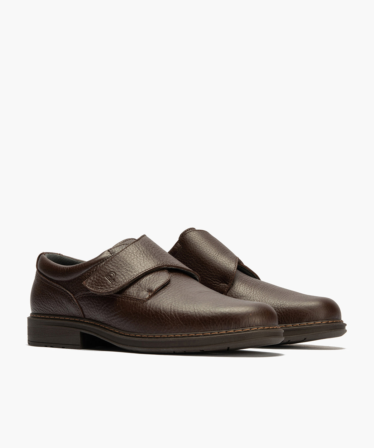 Zapato Blucher Hombre con Velcro Brandy